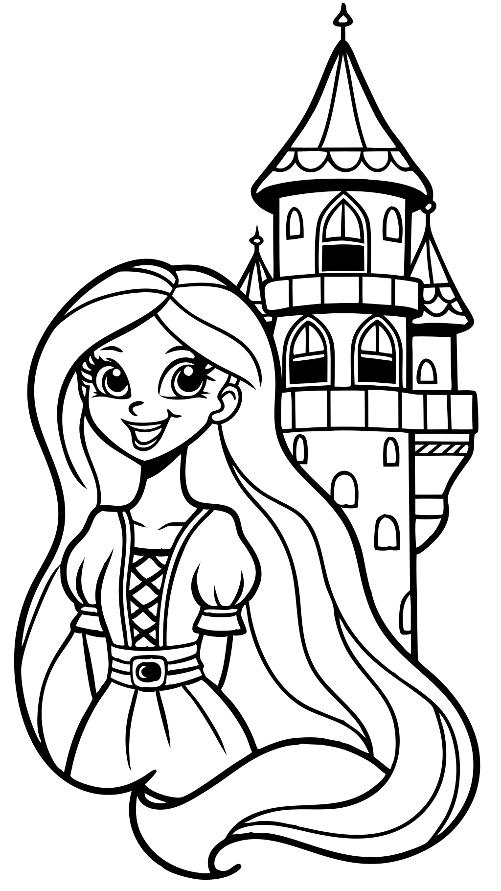 Páginas para colorear de Disney Rapunzel